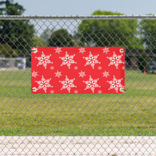 Schneeflockenmuster, weiße Schneeflocken, Schnee,  Banner