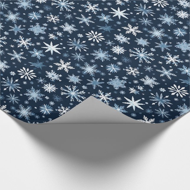 Schneeflockenpapier Geschenkpapier (Ecke)