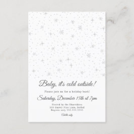 Schneeflockewinterfeiertags-Party Einladung