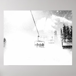 Schneefräse explodiert // Skilift in Blizzard-Wind Poster
