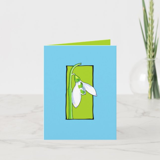 Schneefräse, grüne blaue Note Karte (Vorderseite)