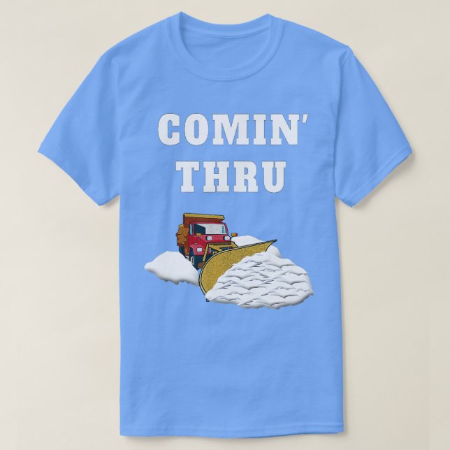 Schneefräse Schneefräse Schneeflocken D T-Shirt (Design vorne)