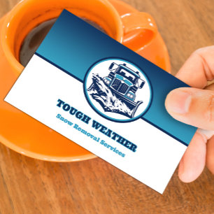 Schneefräsen für die Visitenkarte