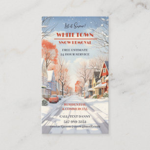 Schneefräsen für die Visitenkarte