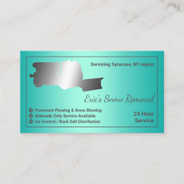 Schneefräsen und Entfernen Visitenkarte