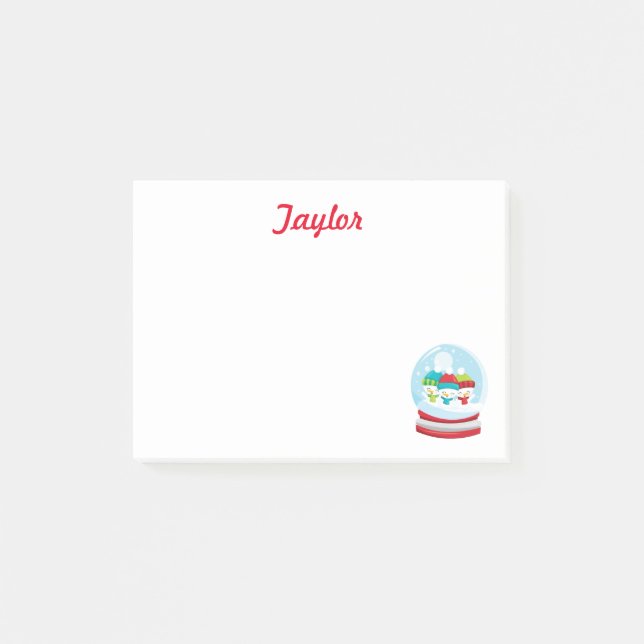 Schneegallkuchen Winter Post-it Klebezettel (Vorderseite)