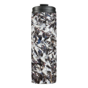 Schneegänzchen Thermosbecher