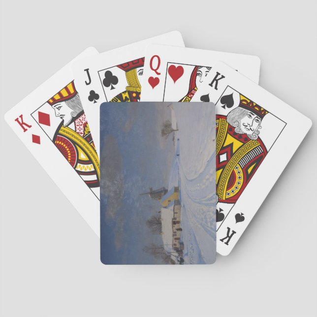 Schneegebiet im Winter (nach H.A. Brendekilde) Spielkarten (Rückseite)