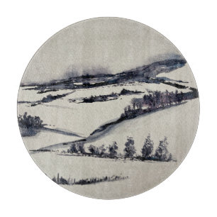 Schneegebiet Schneidebrett