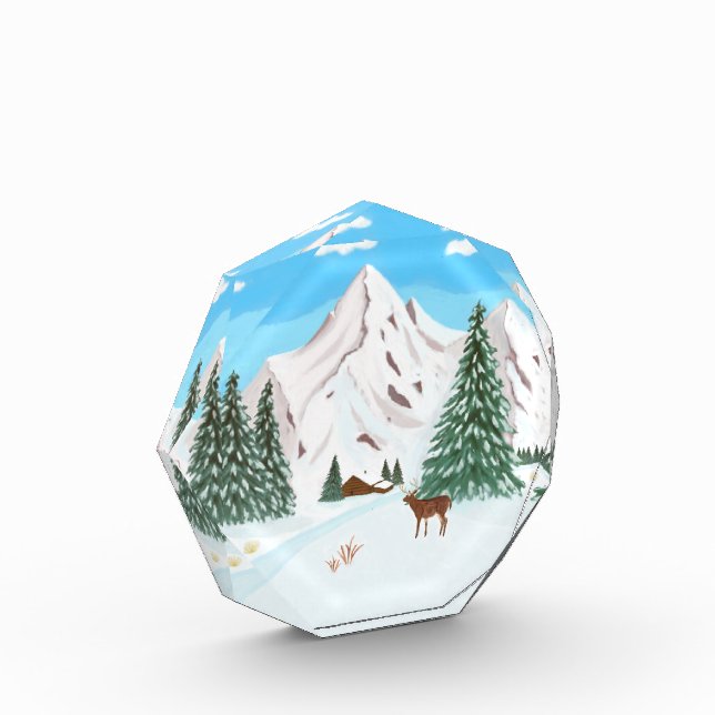 Schneegebirge Fotoblock (Links)