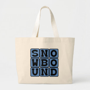 Schneegebunden, Auf Dem Weg In Den Schnee Jumbo Stoffbeutel