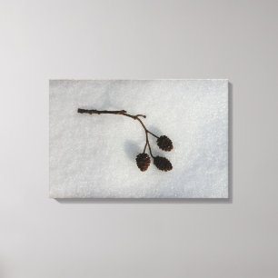 schneegefallen leinwanddruck