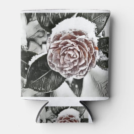 Schneegefrorene Rose Zeichnend Dosenkühler