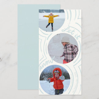 Schneegestöber - Hohe Festtags-Postkarte