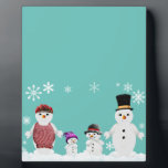 Schneegewächse Fotoplatte<br><div class="desc">Winterschneefamilie,  die diesen Winter im Schnee spielt</div>