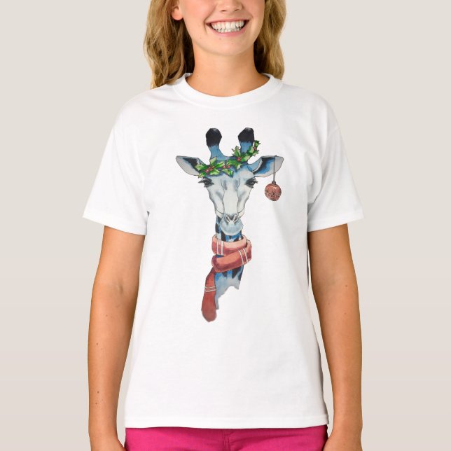 Schneegiraffe T-Shirt (Vorderseite)