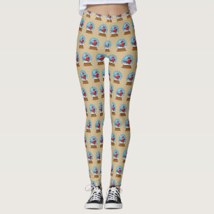 Schneeglobe mit Niedlichem rotem Kardinal Leggings