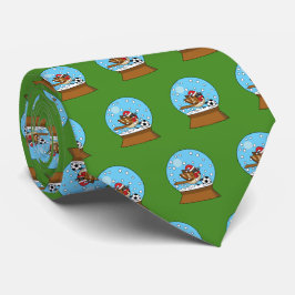 Schneeglobe mit Niedlichem Sparrow-Spielfußball Krawatte