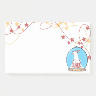 Schneeglobe Weihnachtsgebäck Post-it Klebezettel