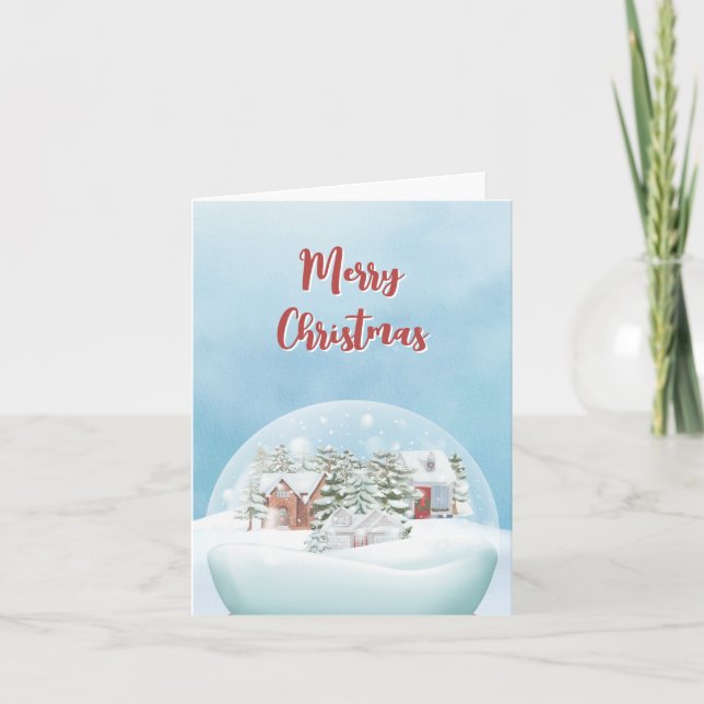 Schneeglobe Winterwunderland Weihnachten (Vorderseite)