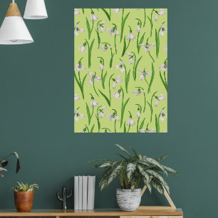 Schneeglöckchen auf Honigtau Poster