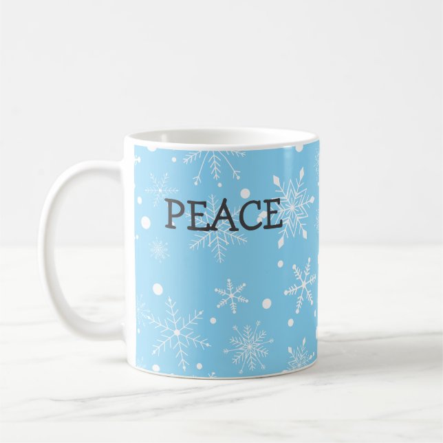 Schneeglöckchen-Friedensbecher Kaffeetasse (Links)