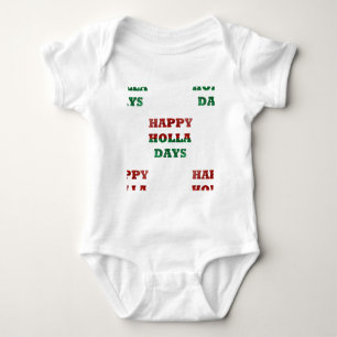 Schneeglöckchen frohe Hollatage Baby Strampler