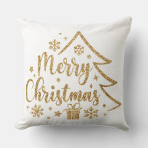 Schneeglöckchen Frohe Weihnachten Wurf Kissen