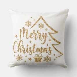 Schneeglöckchen Frohe Weihnachten Wurf Kissen
