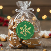 Schneeglöckchen Grün & Faux Goldfolie Elegantes We