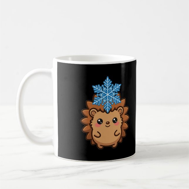 Schneeglöckchen-Igel-Weihnachten Kaffeetasse (Links)