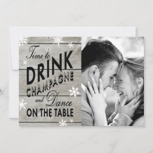 Schneeglöckchen Save the Date Zeit zum Champagnert