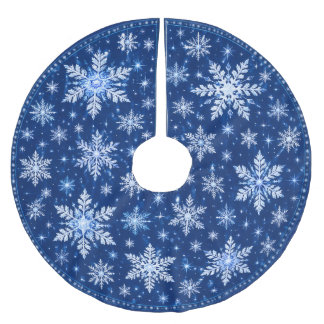 Schneeglöckchen-Weihnachten Polyester Weihnachtsbaumdecke