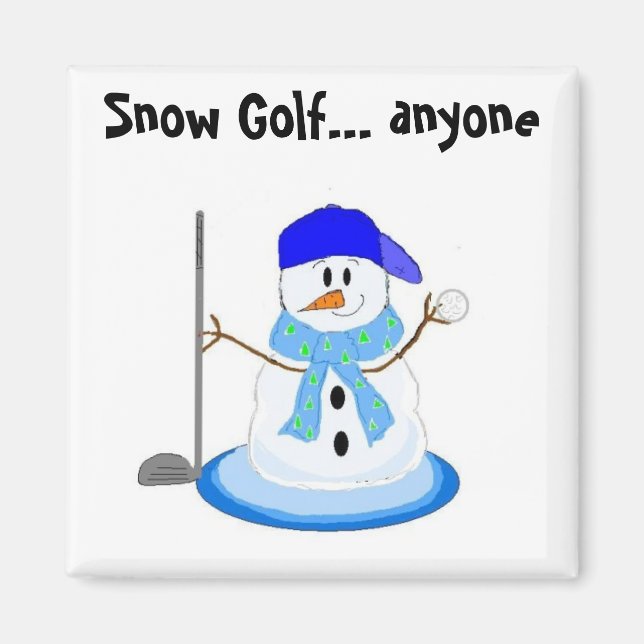 Schneegolf Magnet (Vorne)