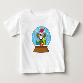 Schneegolle mit dem Weihnachtsklaus Baby T-shirt