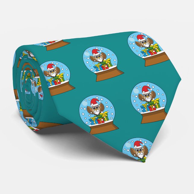 Schneegolle mit dem Weihnachtsklaus Krawatte (Gerollt)