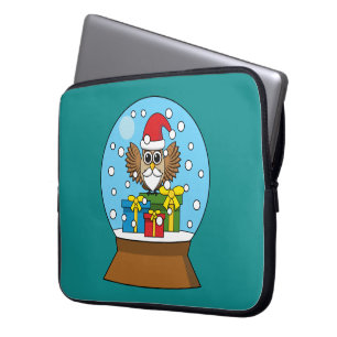 Schneegolle mit dem Weihnachtsklaus Laptopschutzhülle