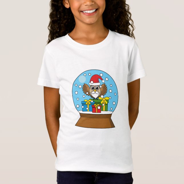 Schneegolle mit dem Weihnachtsklaus T-Shirt (Vorderseite)