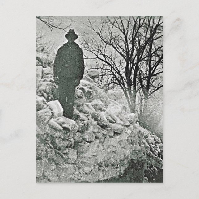 Schneehaufen Postkarte (Vorderseite)