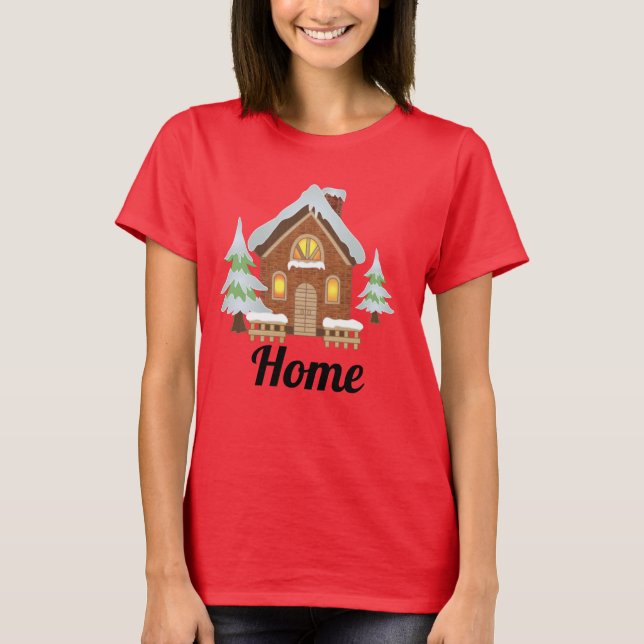 Schneehaus-T - Shirt (Vorderseite)
