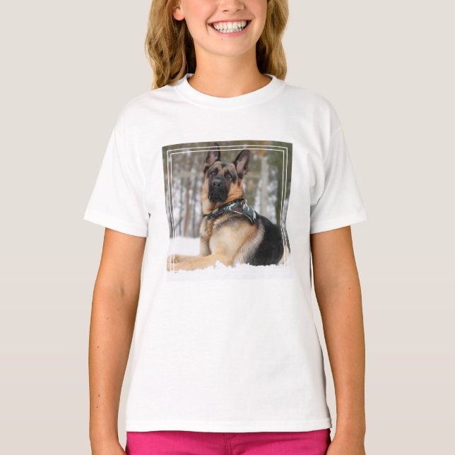 Schneehund T-Shirt (Vorderseite)