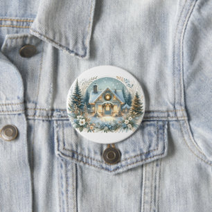 Schneehütte-Glüh-Szene Button