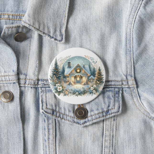 Schneehütte-Glüh-Szene Button (Beispiel)