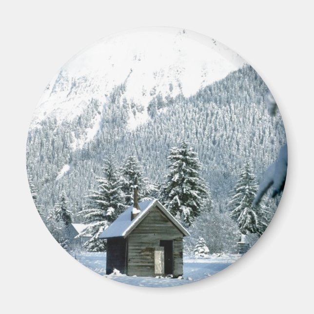 Schneehütte Magnet (Vorne)