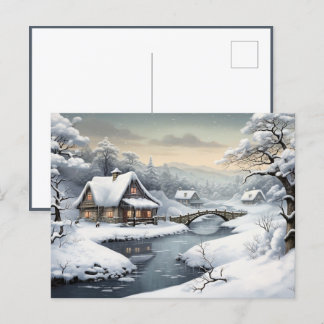 Schneehütte Postkarte