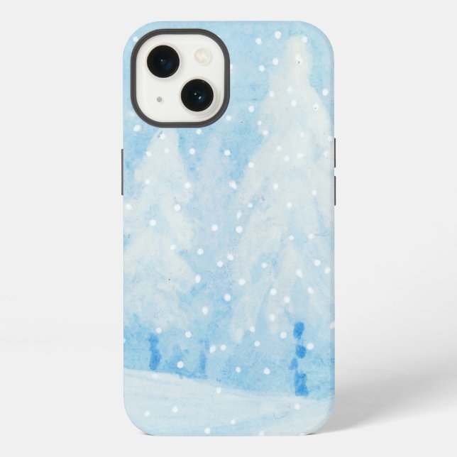 Schneekaninchen iPhone Hülle (Rückseite)
