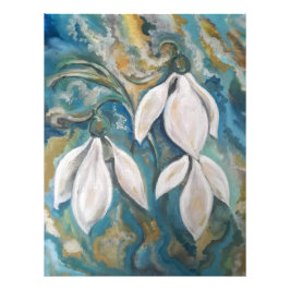 Schneekatzen im smaragdgrünen Garten Fotodruck