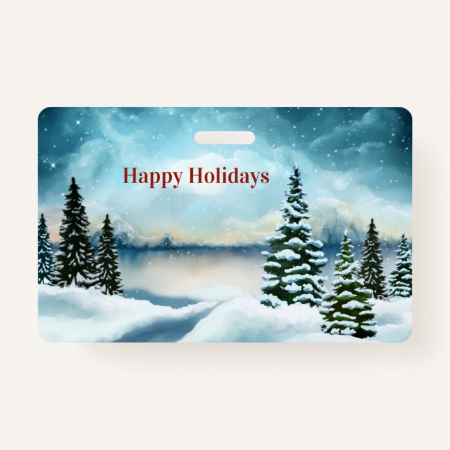 Schneekiefern in der Nähe des Sees Ausweis (Vorderseite)