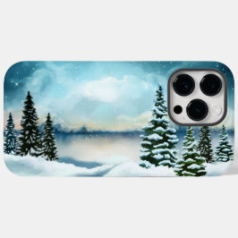 Schneekiefern in der Nähe des Sees Case-Mate iPhone 14 Pro Max Hülle