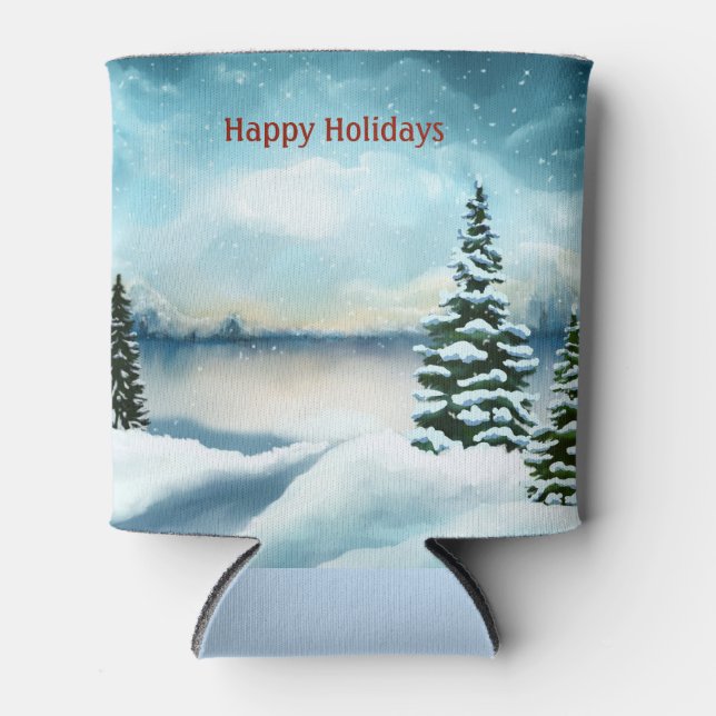 Schneekiefern in der Nähe des Sees Dosenkühler (Vorderseite)